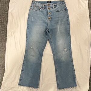 J. Crew Factory Light Blue Wide Leg Jeans
